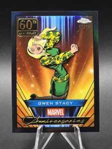 2025 Topps Chrome Marvel GWEN STACY Anniversaries Black Refractor 5/10 #MA-7 - Picture 1 of 6