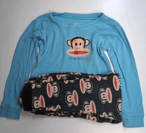 Paul Frank - Pajama Set 2pc - Boys - 6 - Blue - Monkey Print PJs - Stylish Baby - Picture 1 of 11