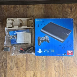 Sony PlayStation 3 Console Super Slim 500GB Scatola di Ricambio Ricambi PAL CECH-4003C - Foto 1 di 22