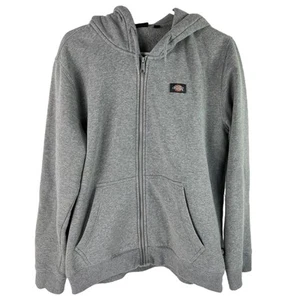 Dickies Soft Plain Heather Grey Zip Up Hoodie Embroidered Herren Gebraucht | Medium - Bild 1 von 4