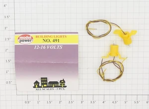 Model Power 491 14 Volt Mini Screw Base Clear with #461 Light Bulb (Bag of 2) - Picture 1 of 2