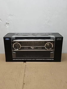 Ford 1965 Mustang Desktop Sound Clock Thermometer & Hygrometer NIB - Picture 1 of 12