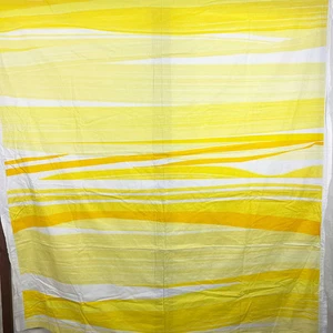 Marimekko Matkalla Maale tessuto cotone righe gialle Scandi biologico 1/2 iarda - Foto 1 di 4
