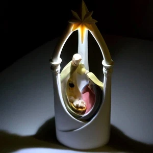 Ganz Christmas Figure Light Up Nativity Arch Holy Family 5.75 inch Night Light  - Picture 1 of 9