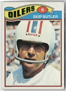 Topps Skip Butler #123 Houston Oilers 1977 en muy buen estado - Imagen 1 de 2