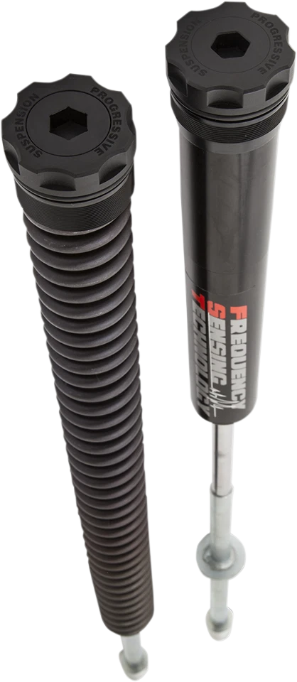 Progressive Front Fork Monotube Lowering Kit for 2014-2016 Harley Road King FLHR - Image 1 of 1