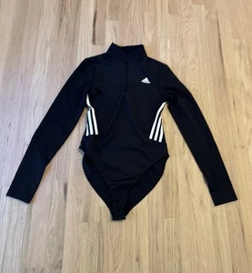 Usado en Excelente Condición Adidas Para Mujer Estudio Body Body Atlético, Entrenamiento S Negro Malla Espalda - Imagen 1 de 11