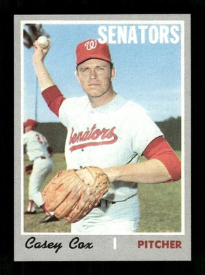 1970 Topps Set Break #281 Casey Cox NM/MT or NICER *BNCARDS* - Image 1 of 2