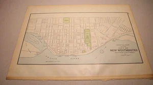 1895 Walker Map NEWFOUNDLAND & LABRADOR, b/w MONTREAL, QC & NEW WESTMINSTER, BC - Picture 1 of 3