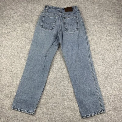 Vintage Harley Davidson Mom Jeans Womens 8 Blue Light Wash Denim Straight USA - Image 1 of 4