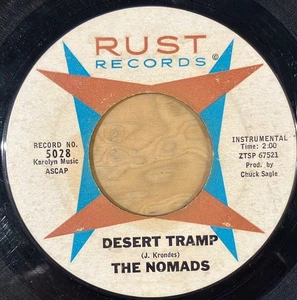 THE NOMADS desert tramp U.S. RUST 45rpm 7" 5028_1961_GARAGE_exotic_SURF - Picture 1 of 1
