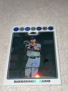 2008 Topps Chrome Robinson Cano Refractor Parallel SP Yankees - Picture 1 of 2
