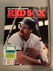 1986 Red Sox yearbook with Roger Clemens autograph inside yearbook - Picture 1 of 3