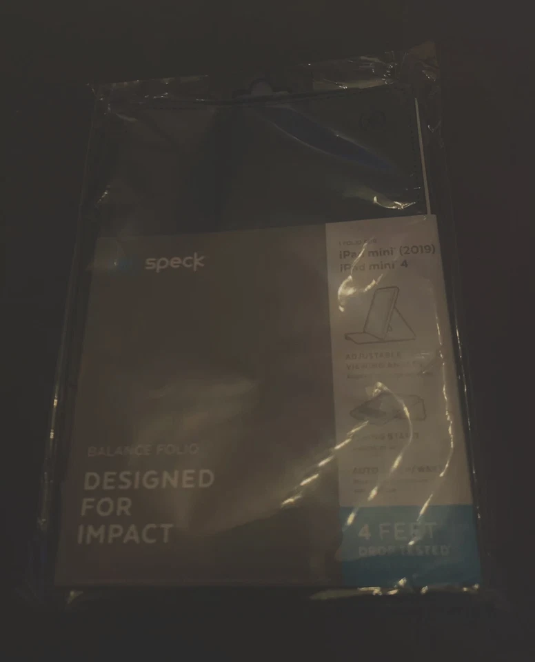 Speck Protective iPad Case & Stand 2019 & Mini 4 Gray NEW SEALED - Image 1 of 1