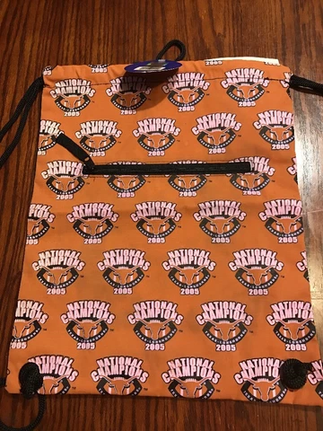 UNIVERSITY OF TEXAS LONGHORNS 2005 National Champions Drawstring Backpack (L2) Cover