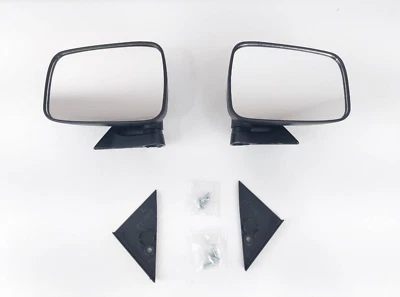 Par de espejos retrovisores negros para camioneta Mazda B2000 B2200 B2600 1986-1993 Foto 1 de 4