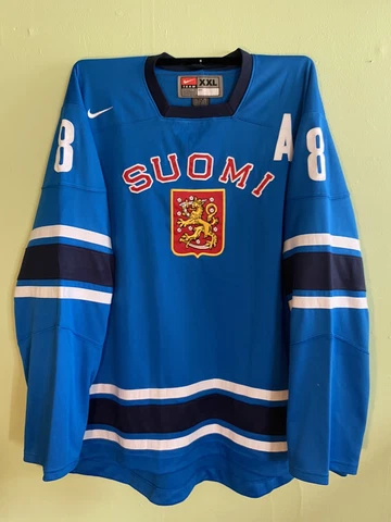 Teemu Selanne Team Finland 2010 Olympics Jersey Nike XXL Cover