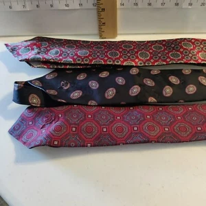Le Clair Inc Gm Bldg Detroit Ties Set Of 3 - Picture 1 of 9