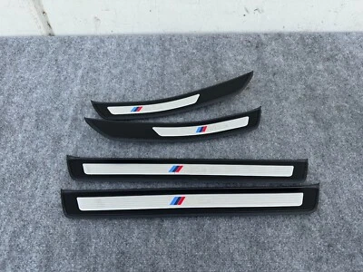 JUEGO PLACA RASGUÑO ALFÉIZAR PUERTA DELANTERA TRASERA BMW F10 535I 550I 528I M5 (2011-2016) OEM Foto 1 de 4