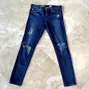 Jeans donna Adriano Goldschmied 28R The Legging alla caviglia super skinny invecchiato - Foto 1 di 10