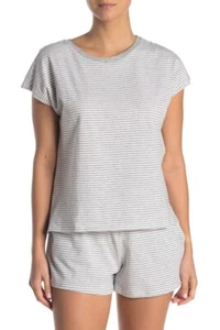 Natural Skin Organics MacKensie Tee, White/ HeatherGrey, Large, NWT  - Picture 1 of 2