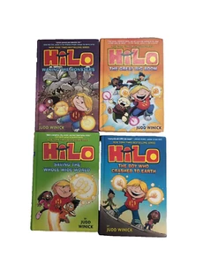 Hilo Graphic Novel, Judd Winick Books 1, 2, 3, 4, Hardcover - Picture 1 of 3