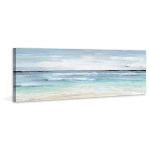 Marmont Hill Beach On Painting Print on Wrapped Canvas 30x10 - Picture 1 of 7