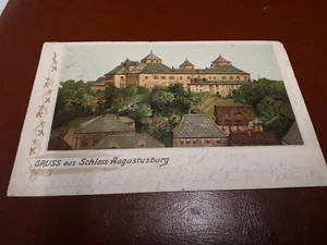 Alte AK Gruss aus Schloss Augustusburg 1904 Prägekarte (#b) - Bild 1 von 8