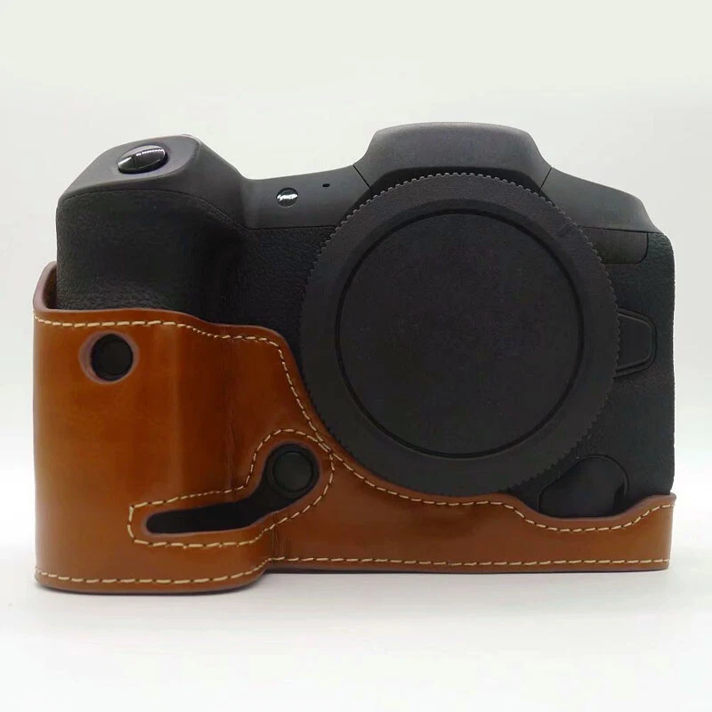 Medio estuche protector de cuero para cámara empuñadura para Canon Eos R5 R6 R62 Foto 1 de 1