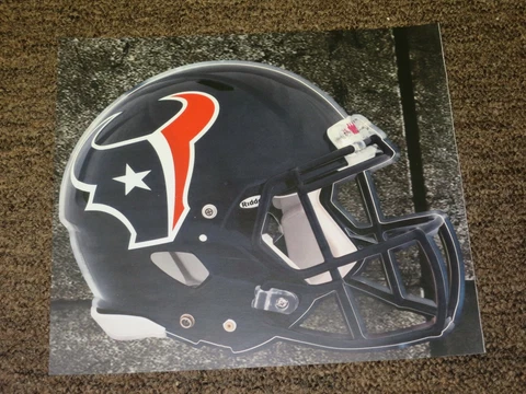 HOUSTON TEXANS HELMET NFL Fathead Wall Graphics 11" x 9"  (Poster/Sticker) Cover