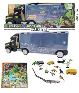 Dinosaur Task Force Playset Die-Cast Truck Dino Figures Accessories & Play Mat - Picture 1 of 7