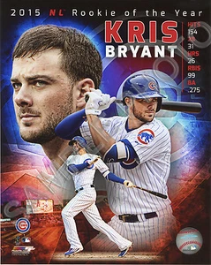 KRIS BRYANT 2015 ROOKIE ROY CHICAGO CUBS 8X10 LICENSED COMPOSITE PHOTOFILE PHOTO - Picture 1 of 1