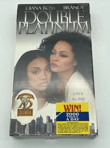 DOUBLE PLATINUM- Diana Ross, Brandy Love is All That Matters- VHS Sealed - Foto 1 di 8