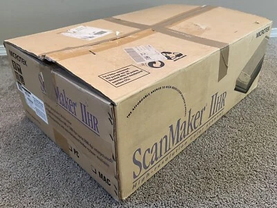 New! Microtek ScanMaker IIHR PC Color Scanner MRS-1200ZS Vintage 1995 SMIIHR - Image 1 of 4