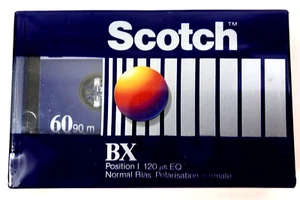 Cassette Tape Scotch BX 60 Blank Sealed Low Noise Normal Bias a9 - Picture 1 of 2