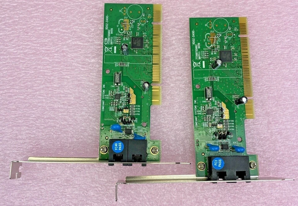 Лот из 2 Conexant RD02-D490 модем PCI карты 56PRC2 - Изображение 1 из 4