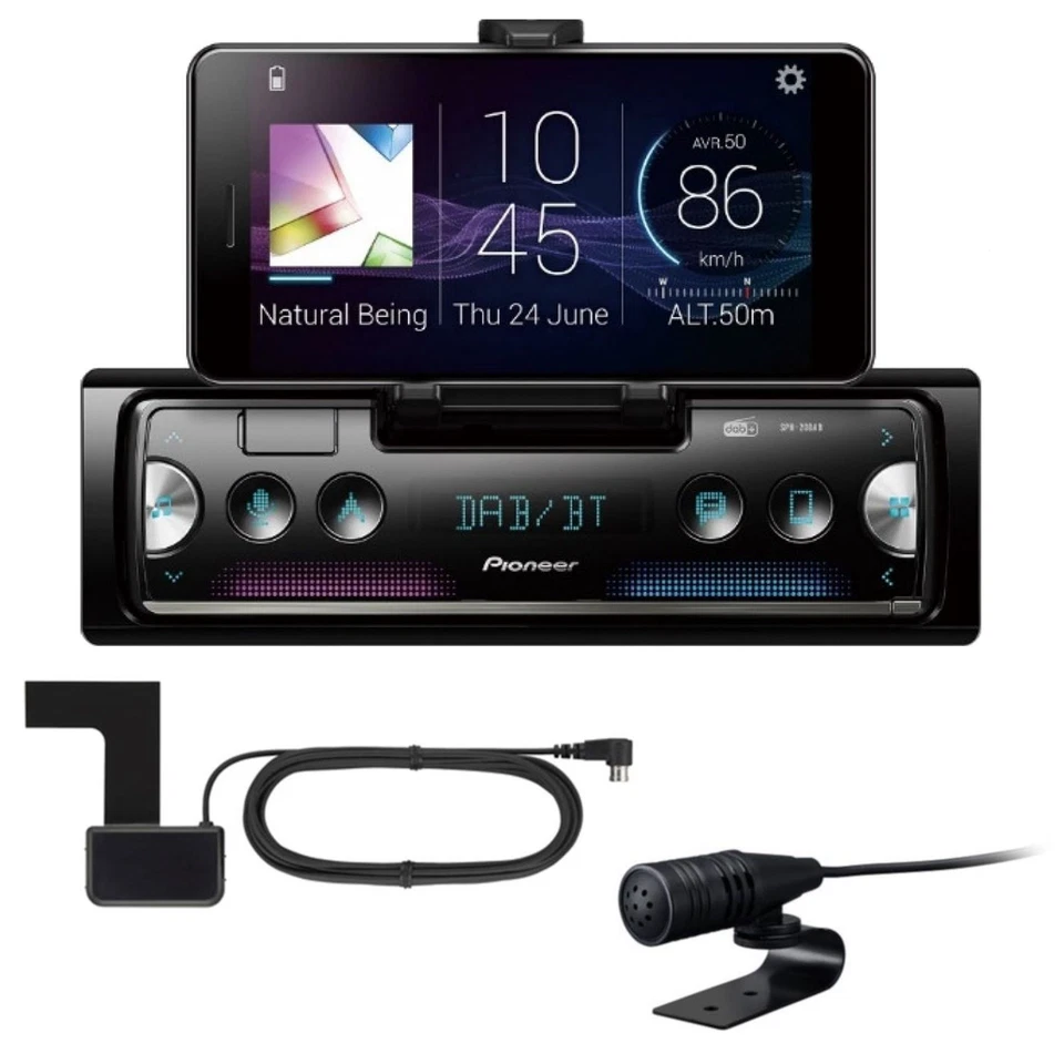 PIONEER SPH-20DAB Smartphone Receiver Digitalradio USB Autoradio inkl. Antenne  - Bild 1 von 1