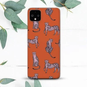 Pink Leopard Aesthetic Animal Orange Case For Google Pixel 2 3 4 4a 5 6 7 8 XL - Picture 1 of 1
