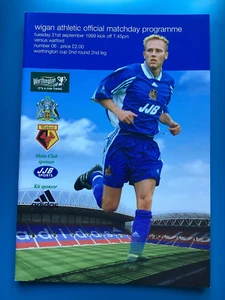 Wigan Athletic v Watford 21/09/1999 Worthington Cup - original programme - Picture 1 of 1