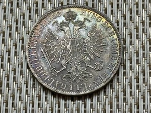 Gulden 1860 A  Franz Josef - Silber Wien   W/25/74 - Picture 1 of 2