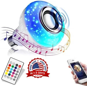 La Lampara Led Smart Altavoz Music Player De Control Remoto Wireless +12W RGB - Picture 1 of 8