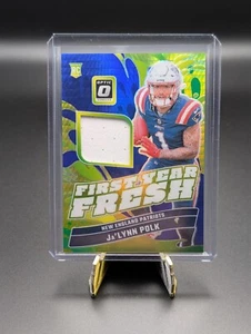 2024 Donruss Optic Ja'Lynn Polk #FYF-JPK First Year Fresh Blue Hyper RC - Picture 1 of 2
