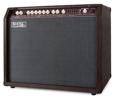 Rocktile AA-60 Akustik Verstärker Gitarre Gitarrenverstärker Amp Combo Gesang - Bild 1 von 4