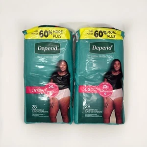 Depend Fresh Protection Women's Underwear, Large, Pack Of 2 - Picture 1 of 9