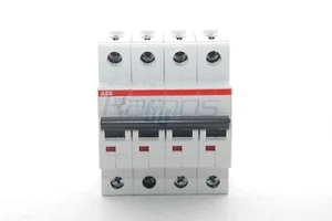 S204 C25 ABB INTERRUTTORE MAGNETOTERMICO 4 POLI 25A NUOVO STOCK IN ITALIA - Picture 1 of 9