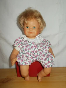 Vintage Poupée COROLLE garçon Bébé cheveux blonds corps billes 1998 30cm bloomer - Picture 1 of 7