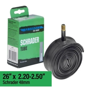 Freedom 26" x 2.20-2.50" Schrader 48mm Valve Bicycle Inner Tube - Bild 1 von 1