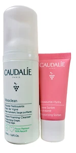 CAUDALIE Vinoclean Foaming Cleanser 50ml +Vinosource Hydra Moisturizer 15 ml - Picture 1 of 3