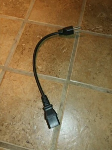 12"inch/1ft 18awg Short Standard Power Cord/Cable/Wire IEC320 C13 - Picture 1 of 1