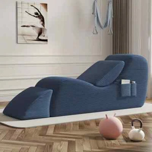 Yoga Recliner Yoga Sofa Yoga Chair Chaise Lounge Divan Bed Curved Sofa Sex Chair - Picture 1 of 23